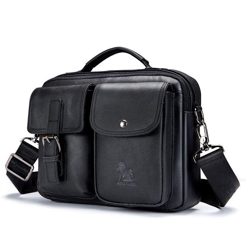 Bolsa de Couro Legítimo Masculina Maskim