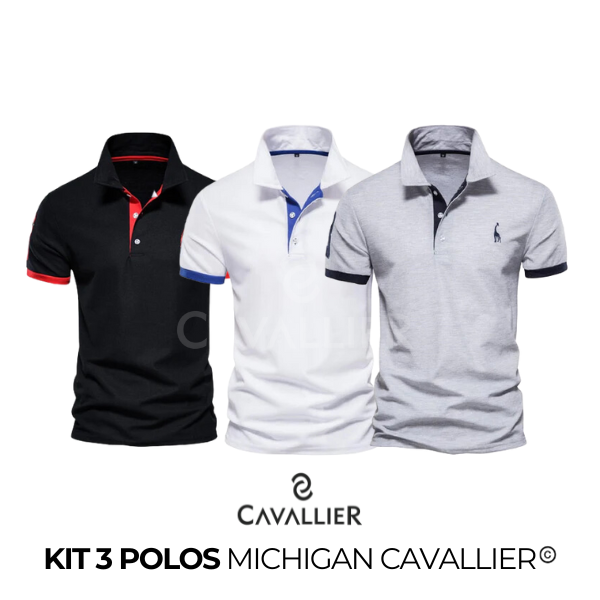 Compre 02 Leve 03: Camisas Polo Michigan