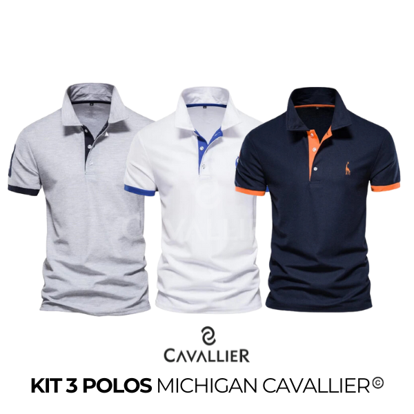 Compre 02 Leve 03: Camisas Polo Michigan