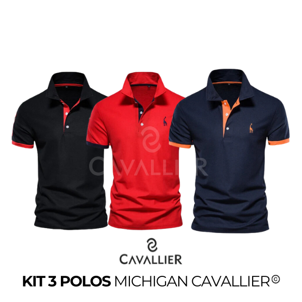 Compre 02 Leve 03: Camisas Polo Michigan