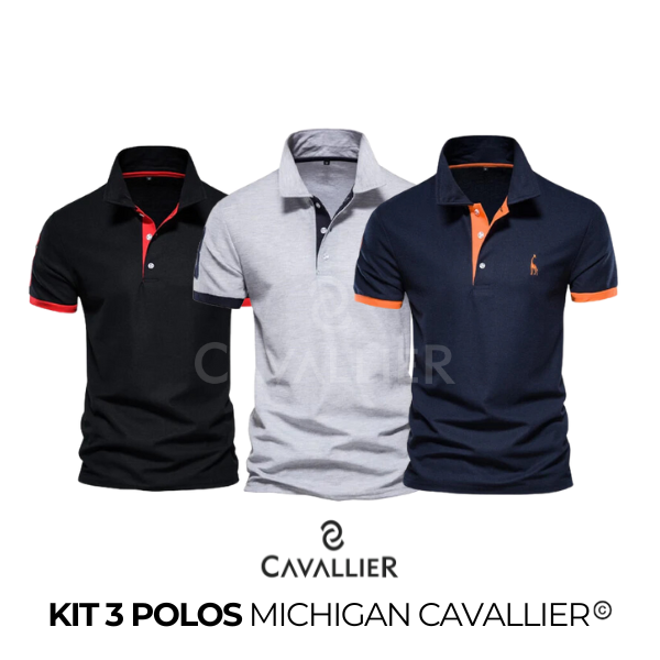 Compre 02 Leve 03: Camisas Polo Michigan